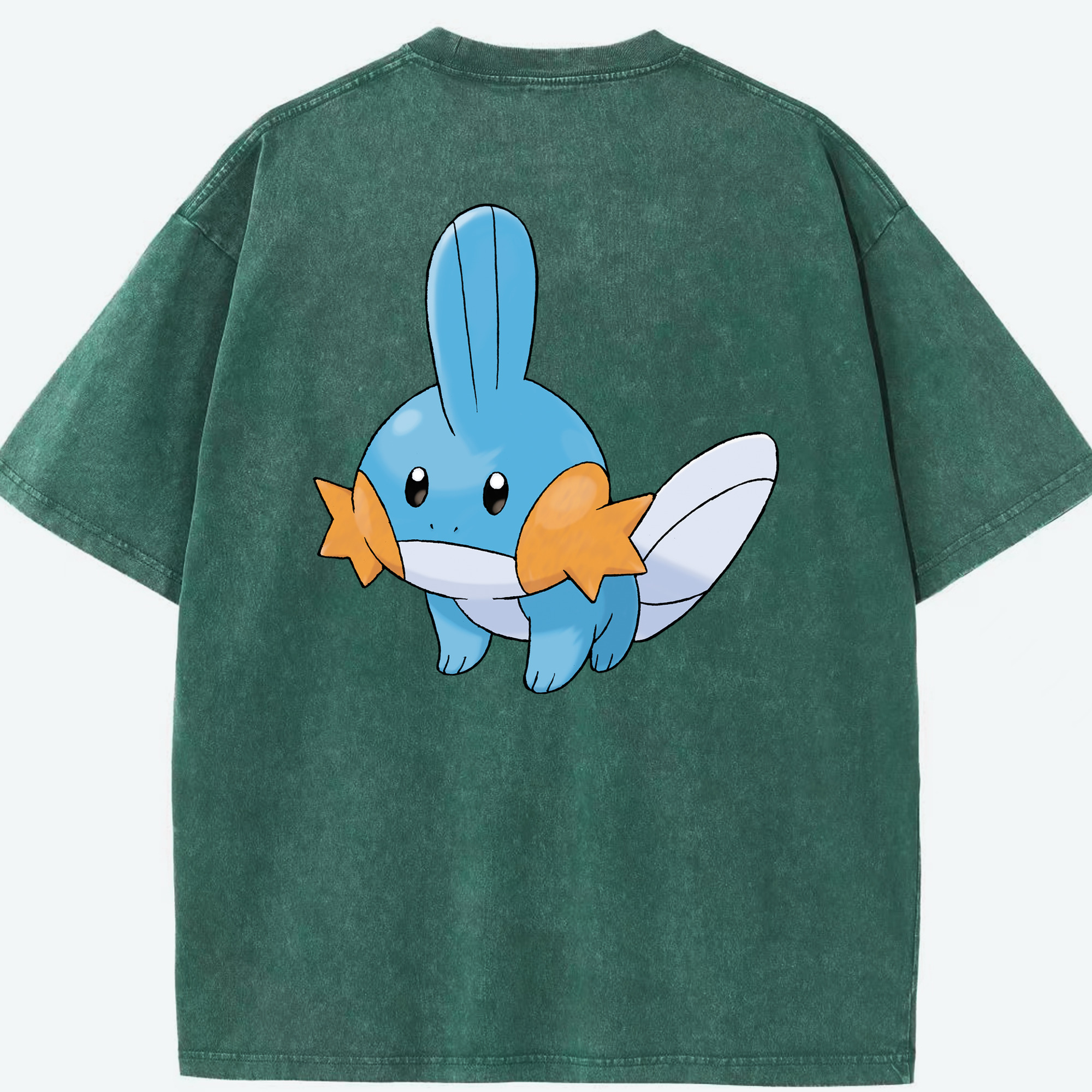 （画像用） ポケットモンスター Pokémon 綿100% ヴィンテージ風 半袖Tシャツ（背面プリント）